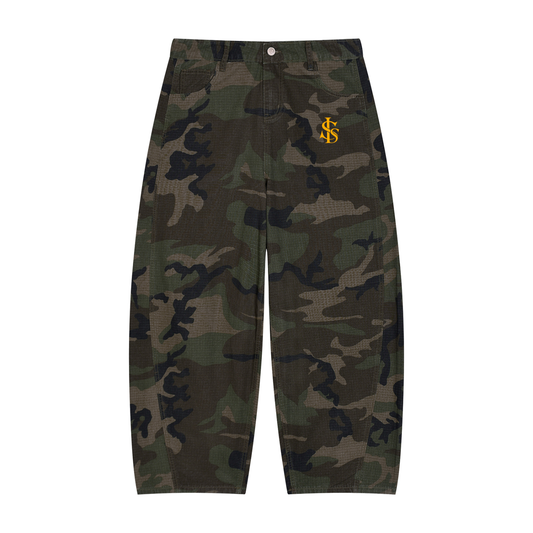 Orange Label  Camo Barrel Leg Cargo Pants